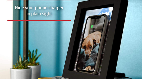 Twelve South PowerPic Picture Frame Phone Charger | $50 | Amazon | Available in black or white